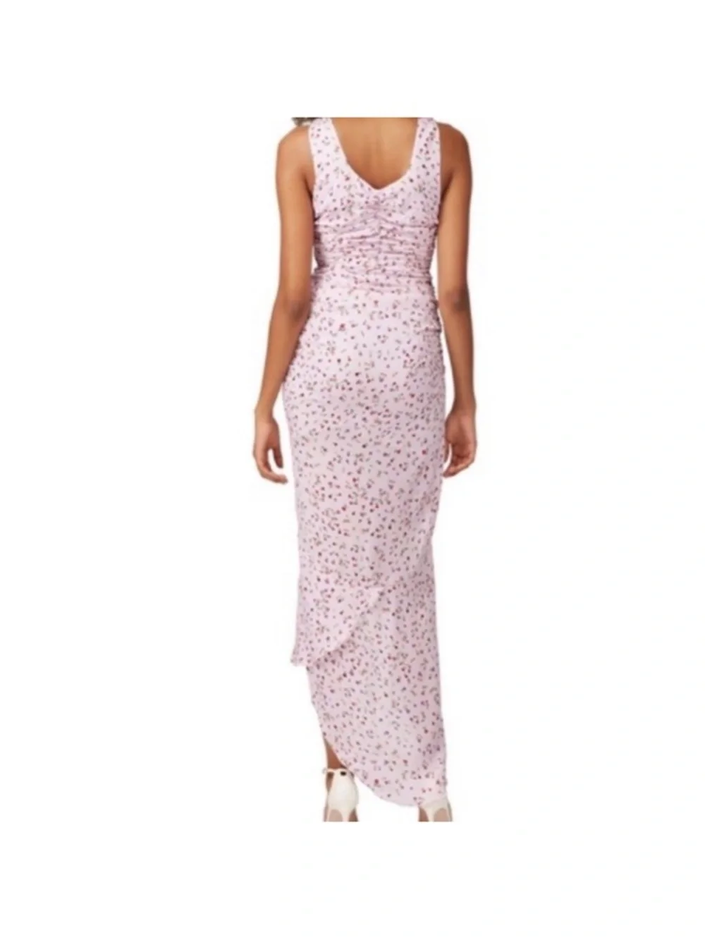 NICHOLAS Pink Floral DRESS Size 10 Silk